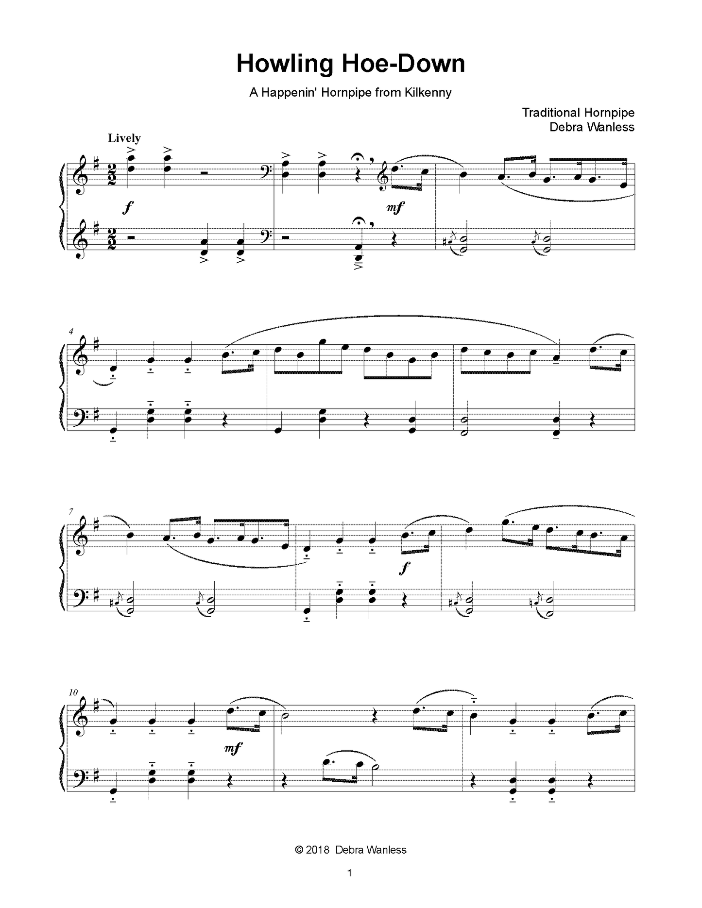 Howling Hoe-Down (PDF Download)