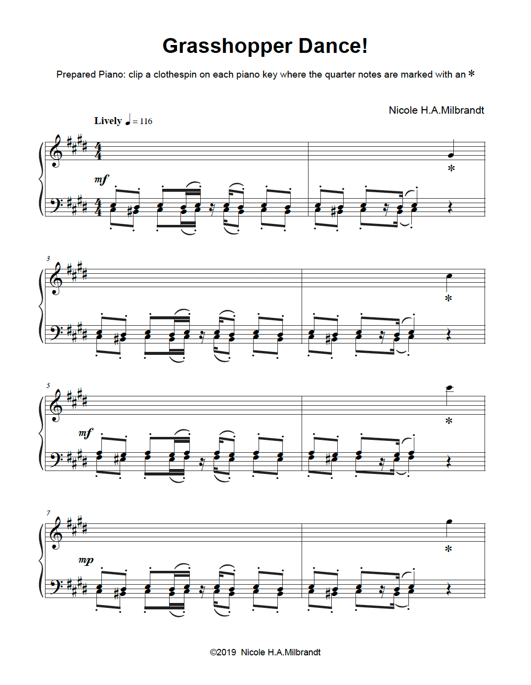 Grasshopper Dance (PDF Download)