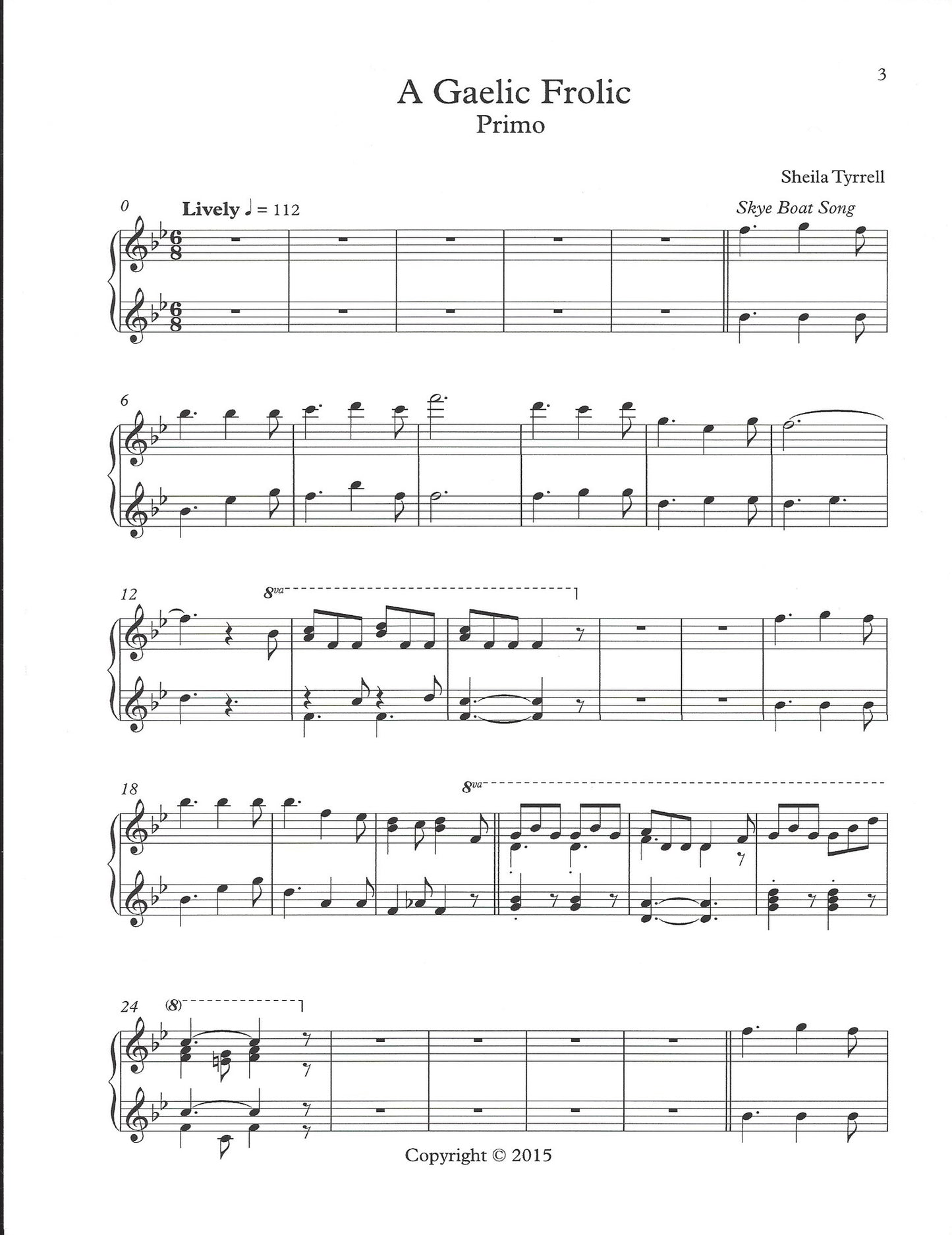 A Gaelic Frolic - Duet (PDF Download)