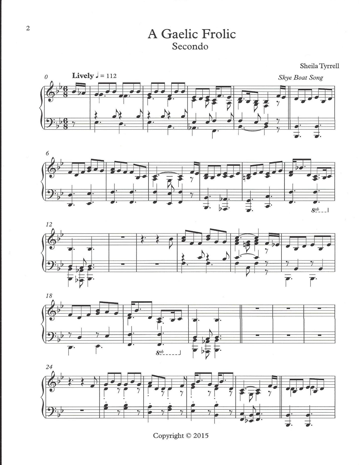 A Gaelic Frolic - Duet (PDF Download)