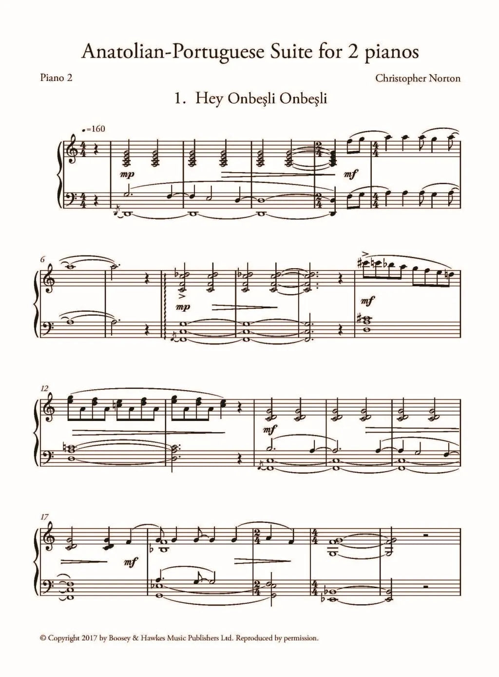 Anatolian – Portuguese Suite for 2 Pianos