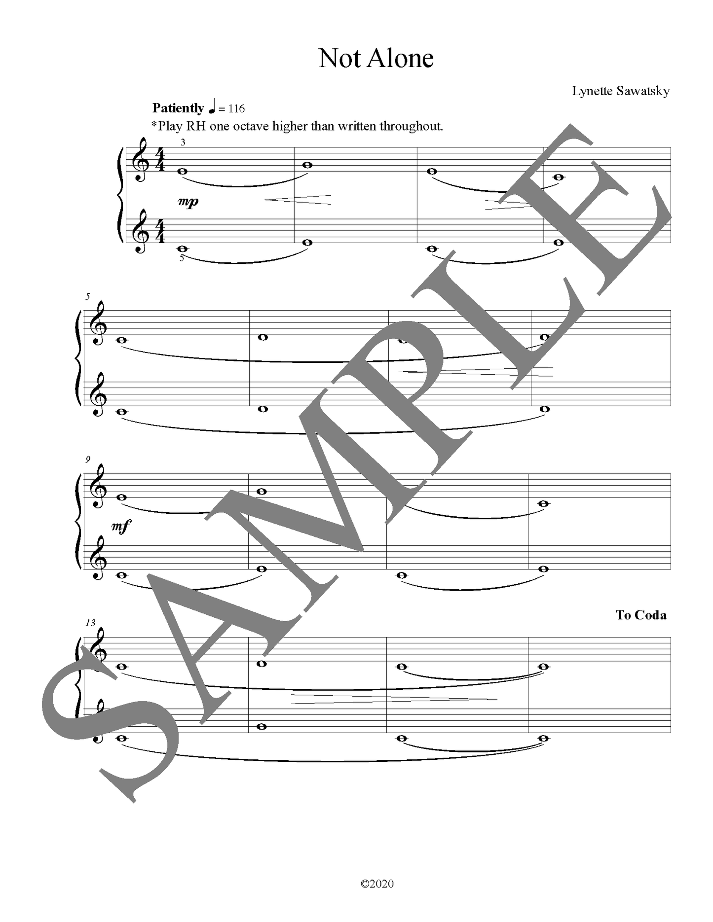 Not Alone (PDF Download)