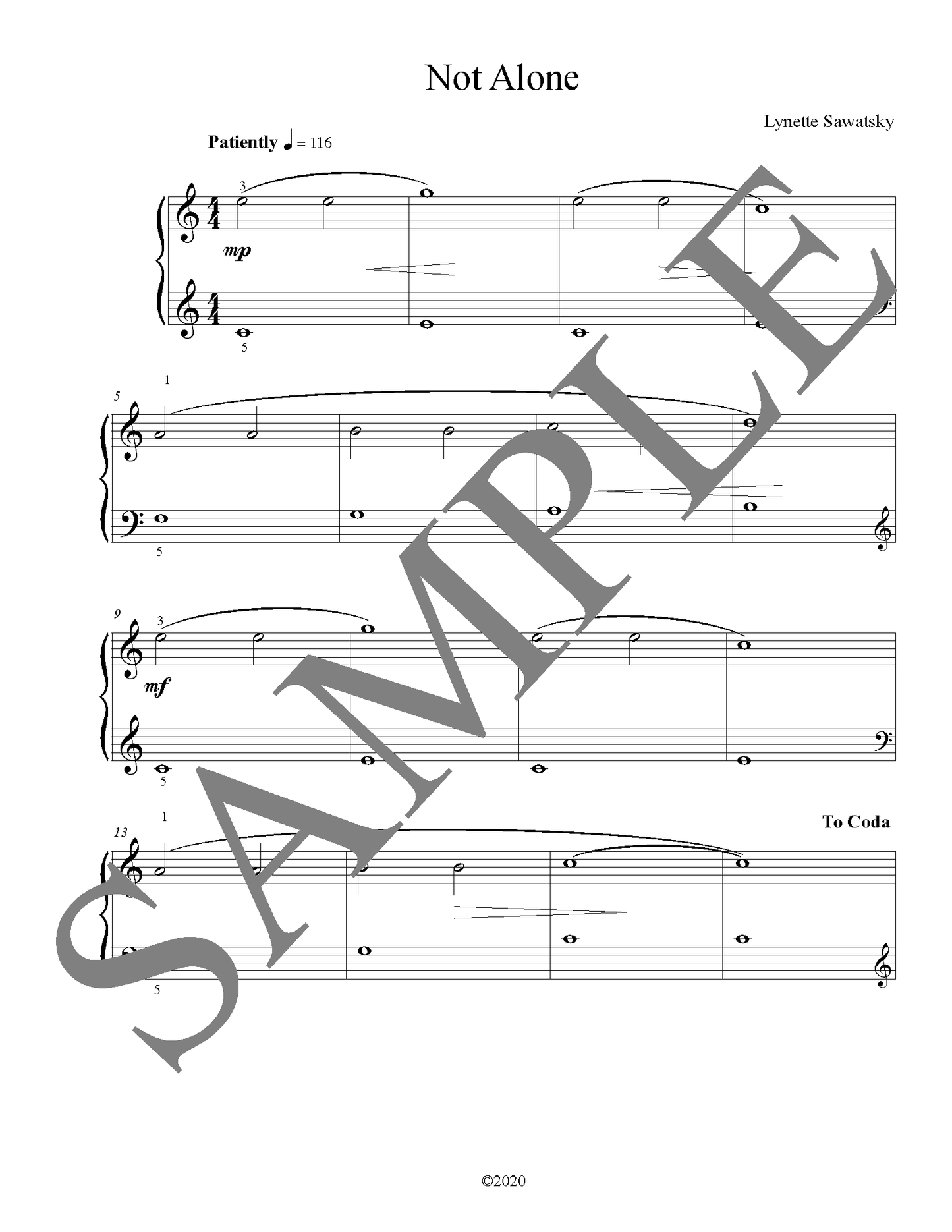 Not Alone (PDF Download)