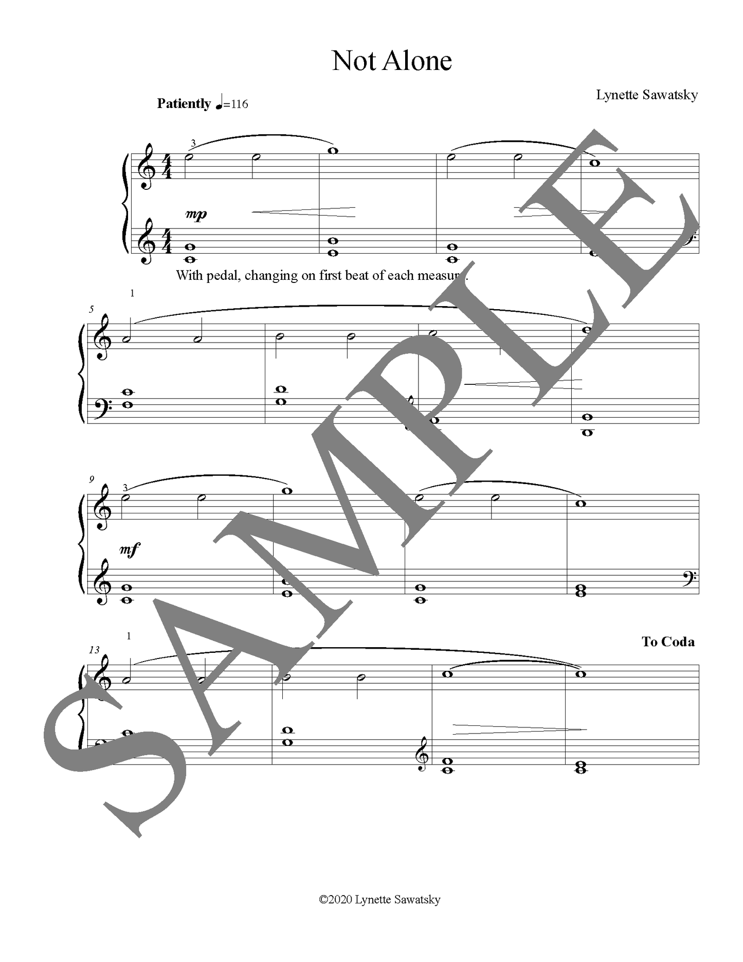 Not Alone (PDF Download)