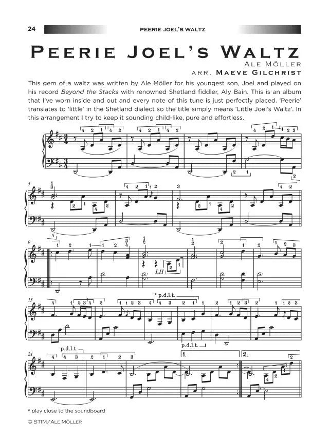 Traditional tune arrangements and original compositions for the lever harp Book 1