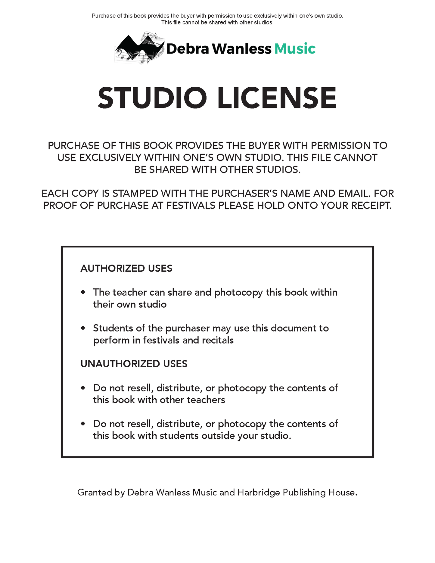 All Aboard (Studio License PDF)