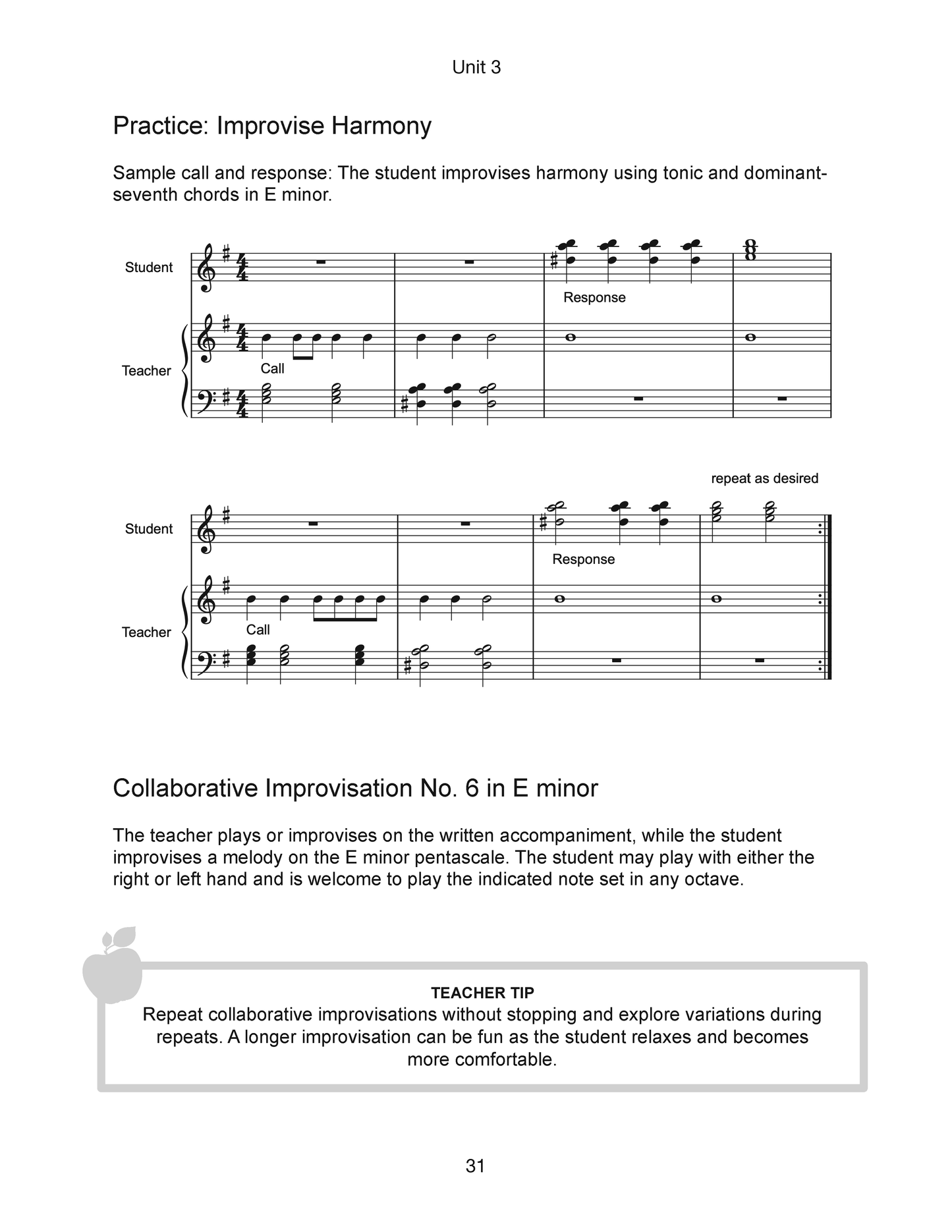 Invitations to Improvisation Level 1