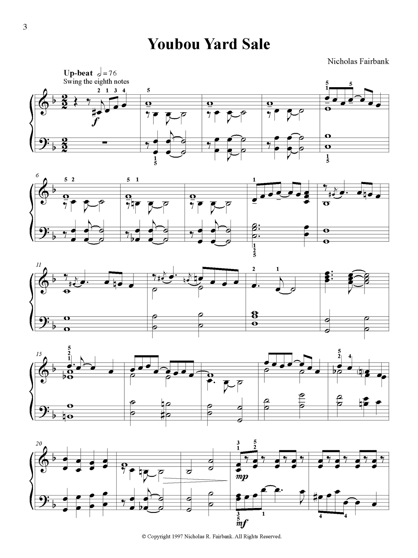 Vancouver Island Suite - for Intermediate Piano