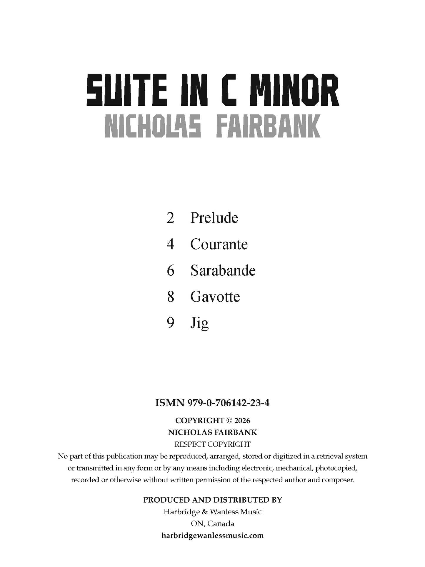 Suite in C Minor