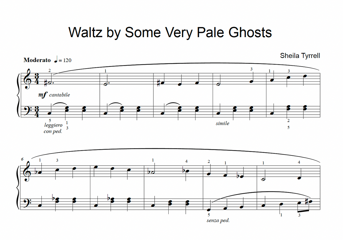 Waltz by Some Very Pale Ghosts  (PDF Download)