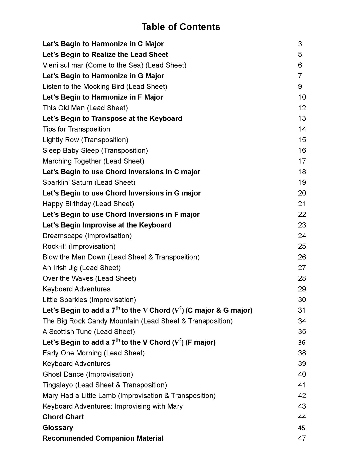 'Let's Begin' Keyboard Fun Level 1 (PDF Download)