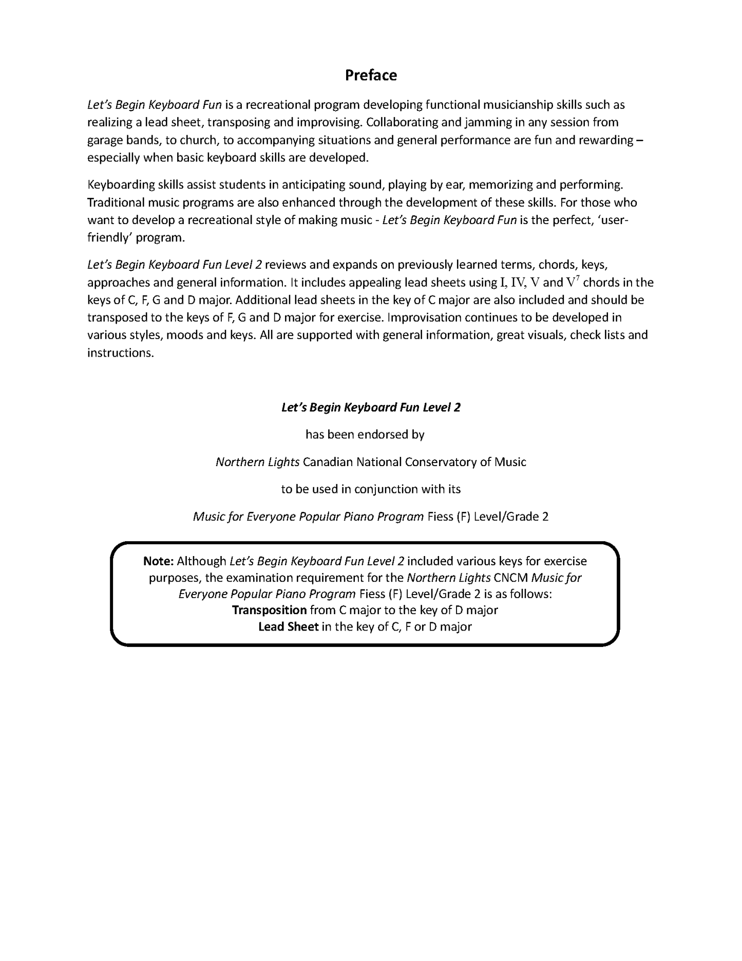 'Let's Begin' Keyboard Fun Level 2 (PDF Download)
