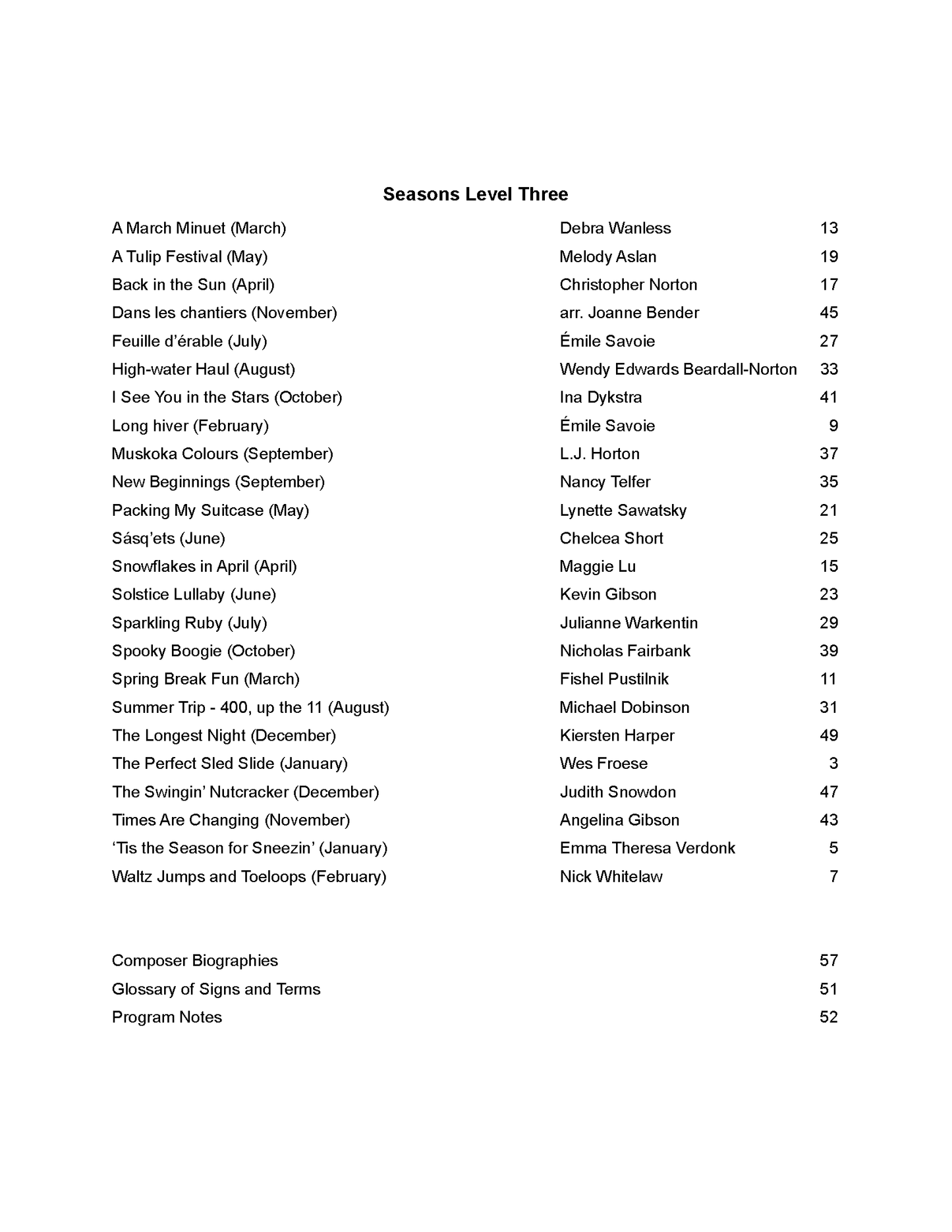 Seasons Level Three (PDF Download)