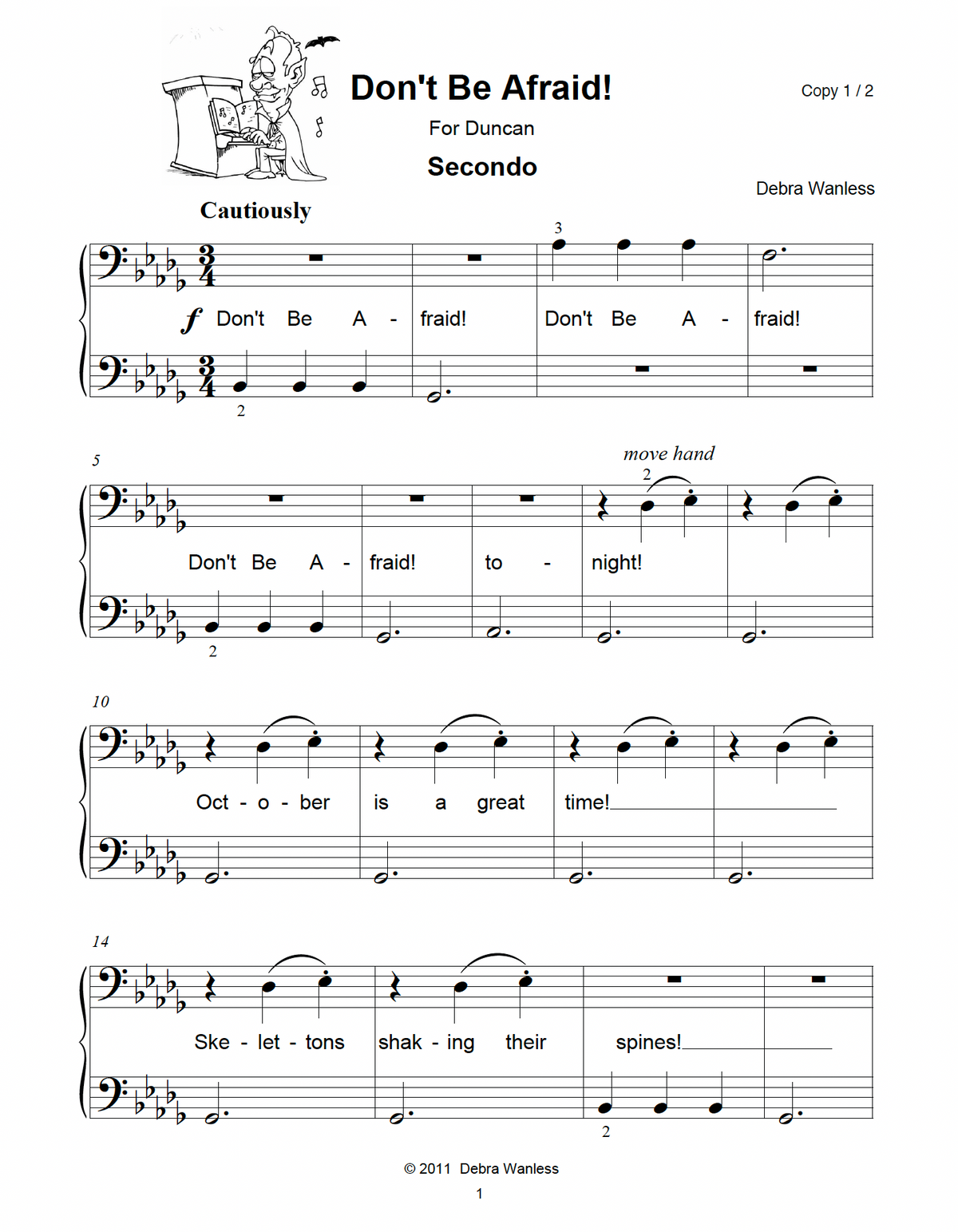 Don't Be Afraid Duet (PDF Download)