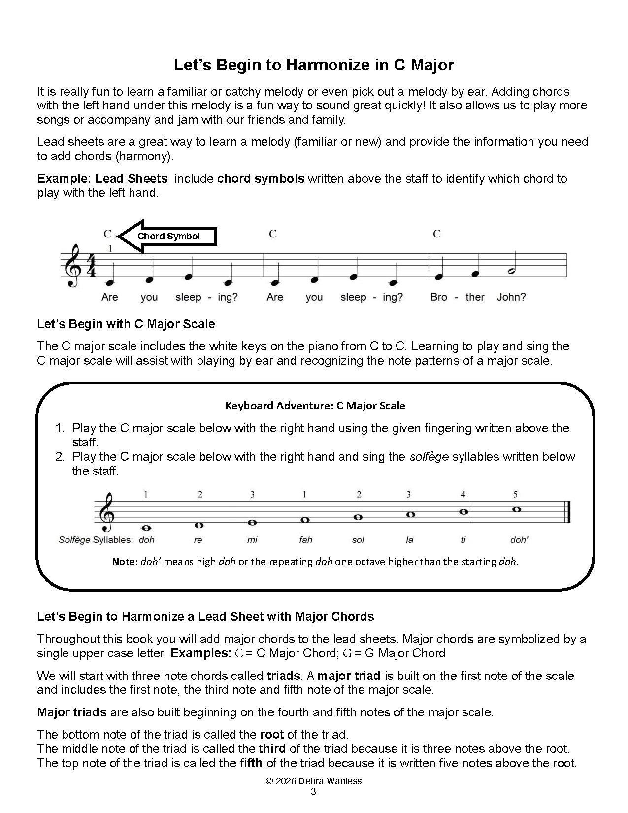 'Let's Begin' Keyboard Fun Level 2 (PDF Download)