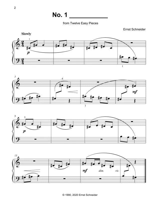 Okanagan Opus 3: Elementary Piano Solos (PDF Download) by Ernst Schneider