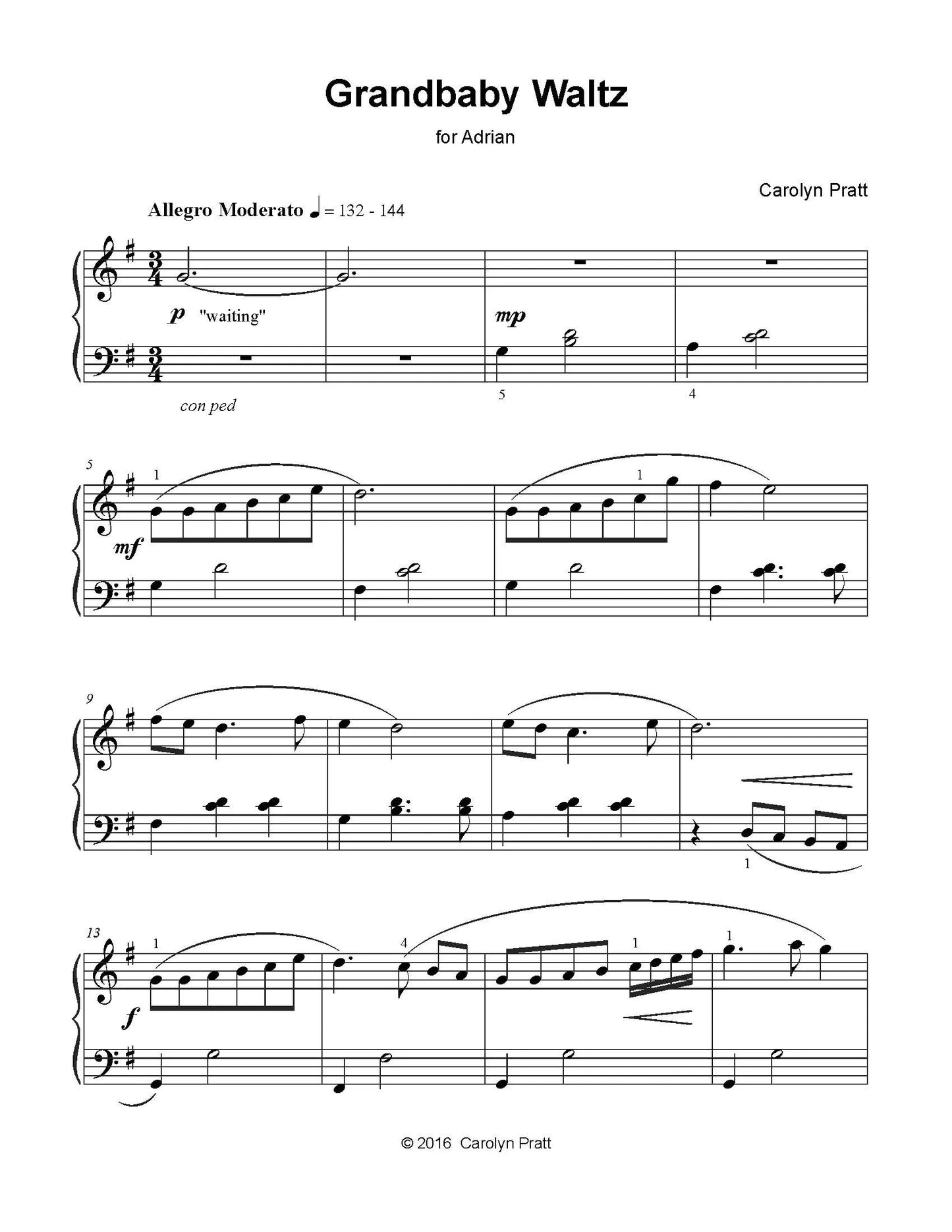 Grandbaby Waltz (PDF Download)