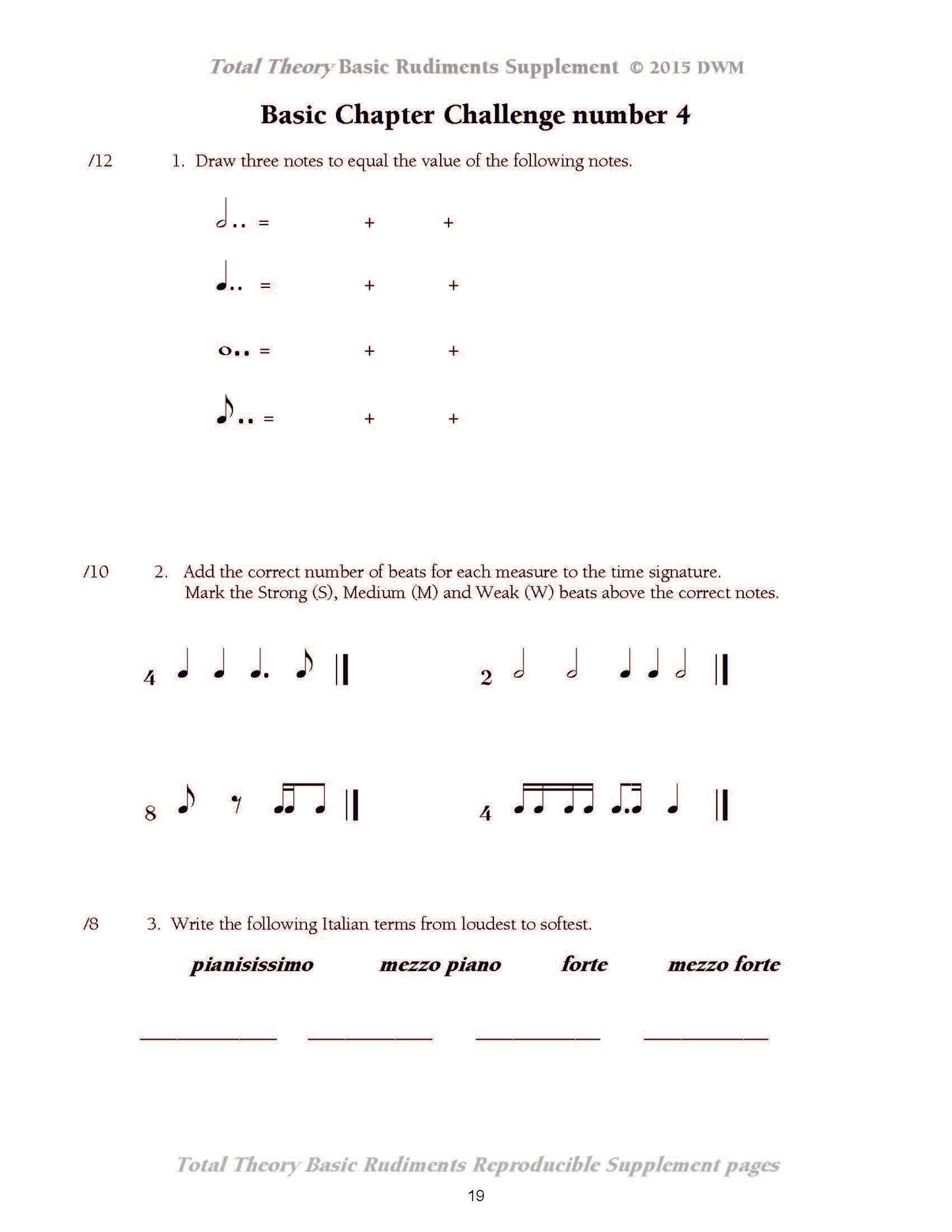 Total Theory Basic Supplement by James Lawless