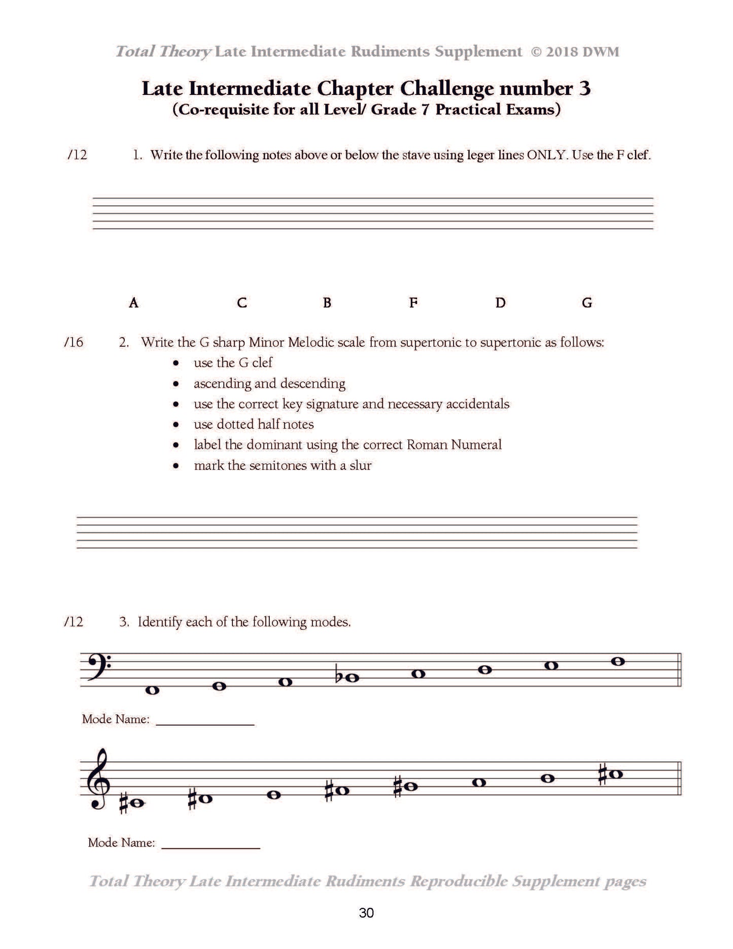 Total Theory Late Intermediate Supplement by James Lawless