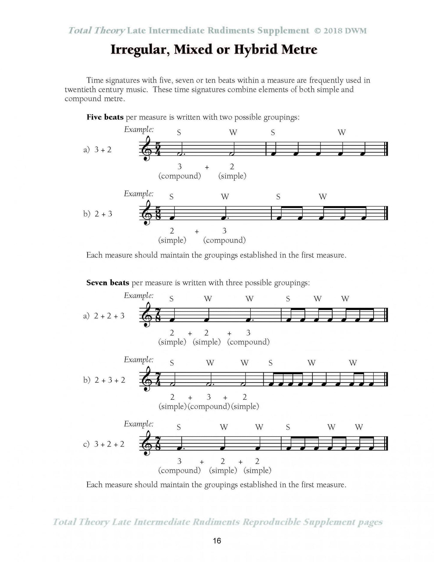 Total Theory Late Intermediate Supplement by James Lawless