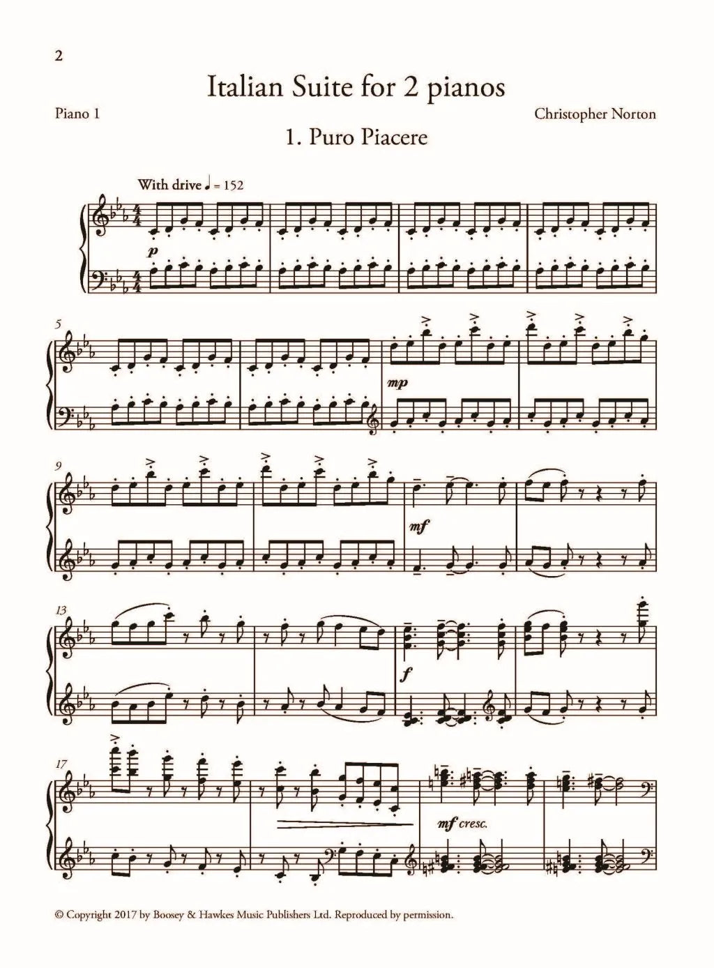 Italian Suite for 2 Pianos