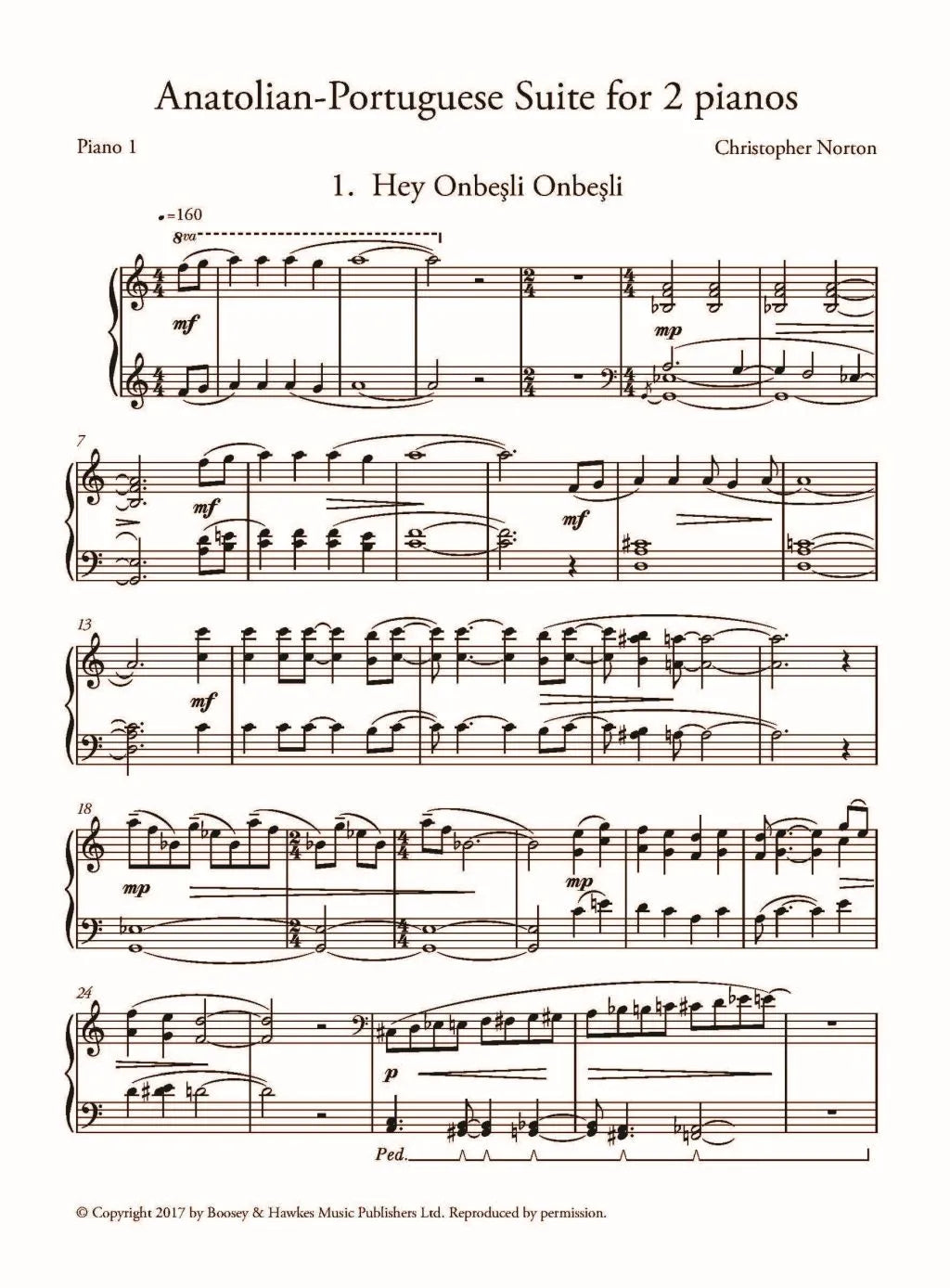 Anatolian – Portuguese Suite for 2 Pianos