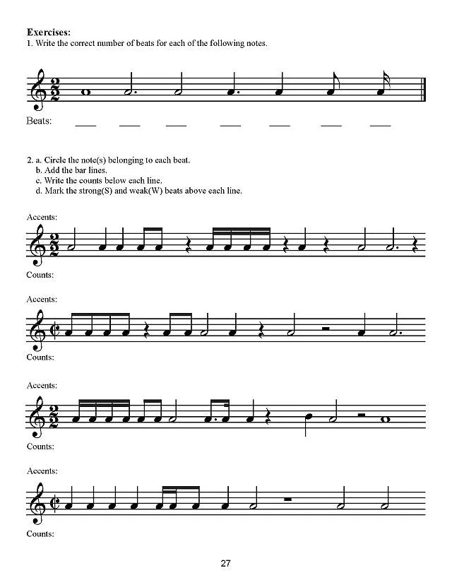 Rhythm Workbook 1 by Debra Wanless