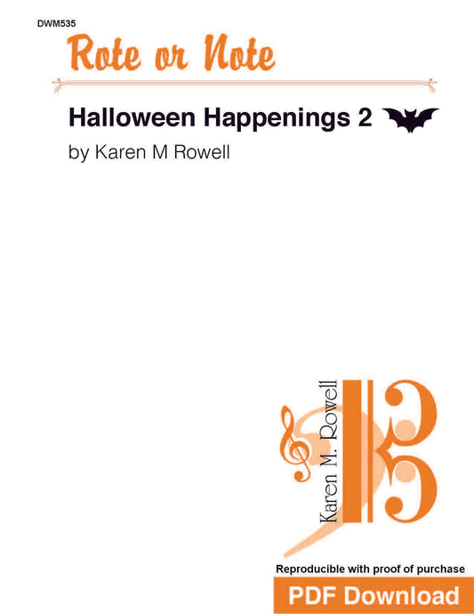 Rote or Note: Halloween Happenings 2 (PDF Download)