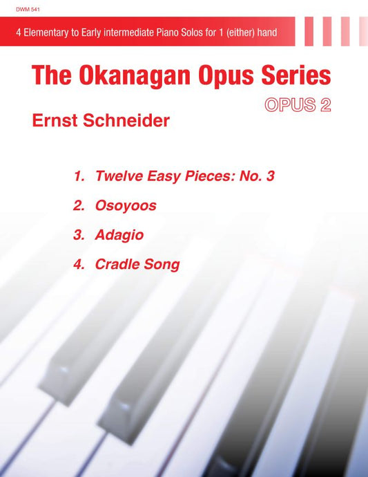 Okanagan Opus 2: Piano Solos for One (either) Hand (PDF Download) by Ernst Schneider