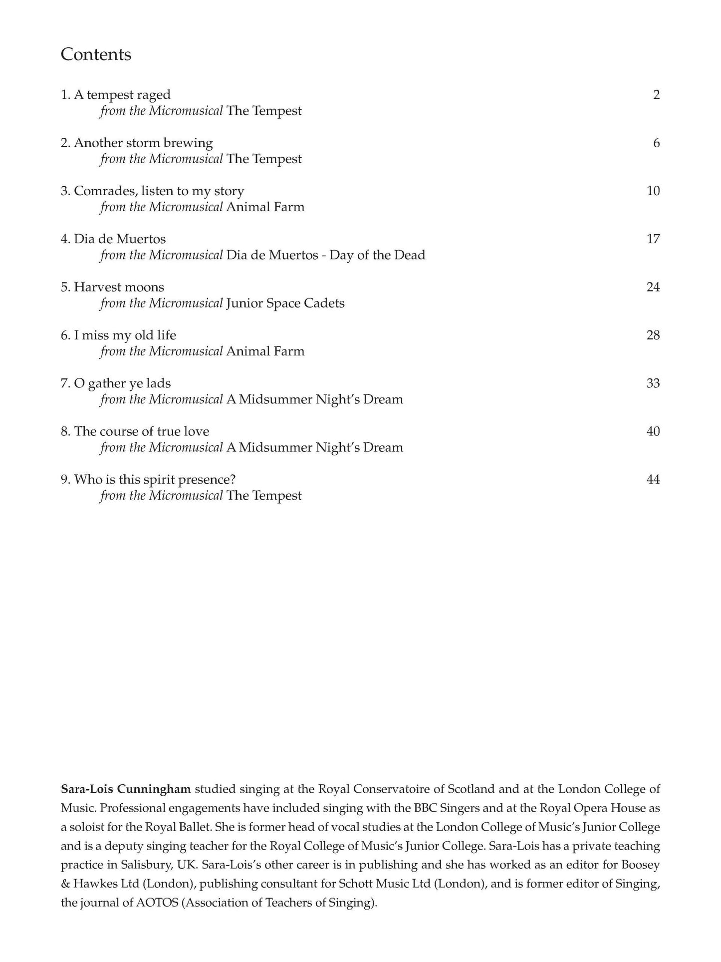 Selected Songs from Christopher Norton’s Micromusicals (Book 5 Low Voice)