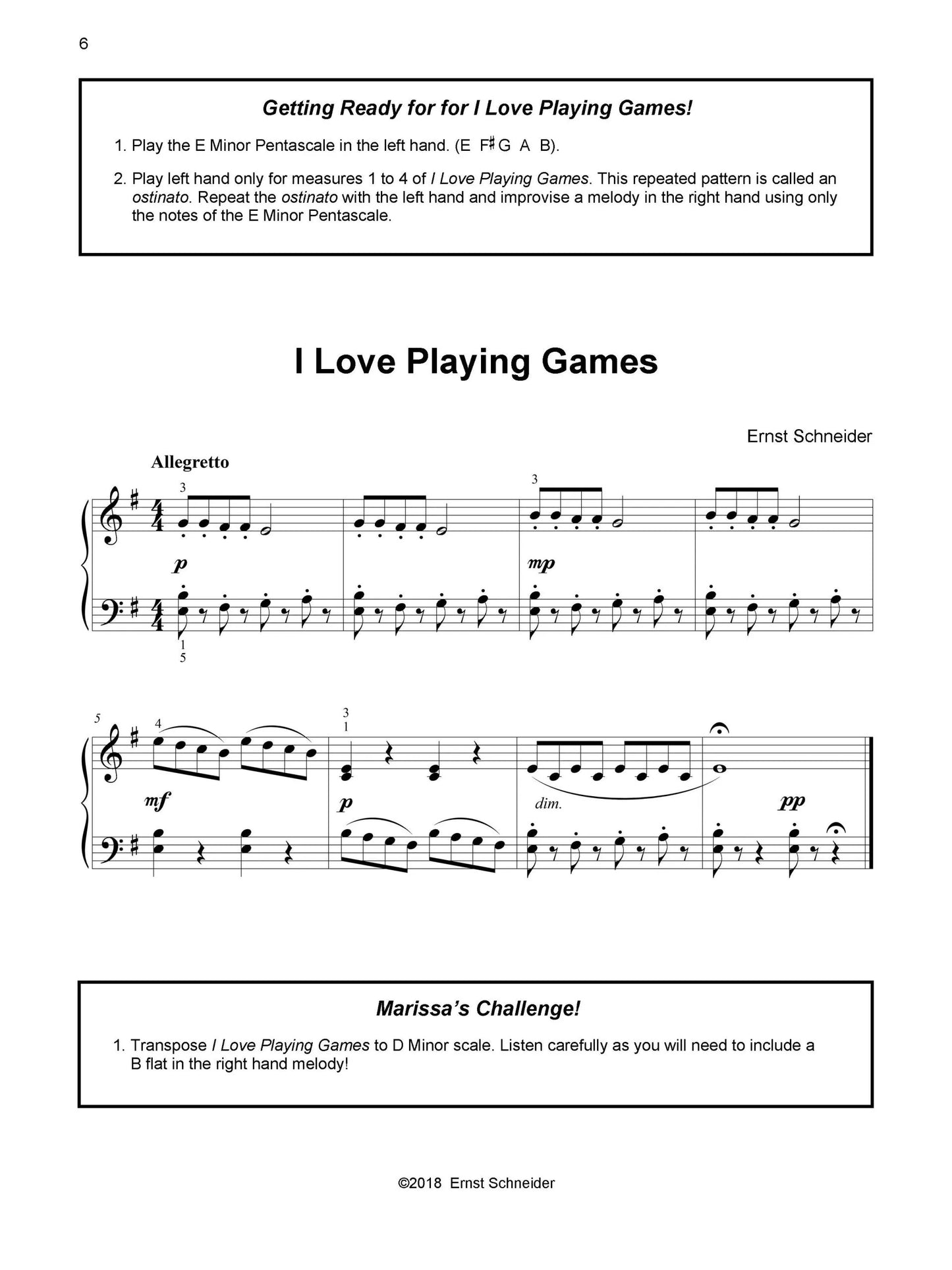 Marissa’s Second Piano Book