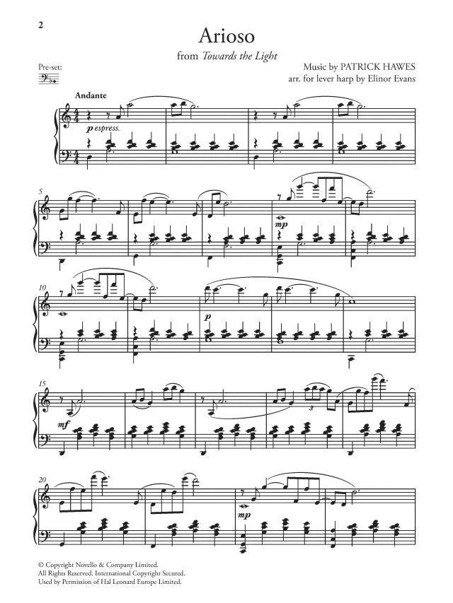 Arioso for Lever Harp